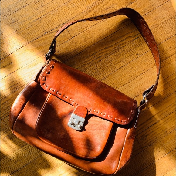 Beautiful Boho Vintage Leather Purse - Picture 2 of 8